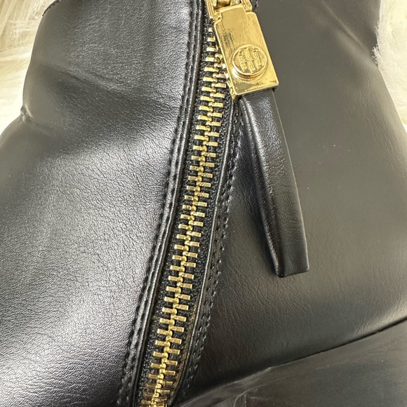 Tommy Hilfiger side zipper block heel booties - Picture 2 of 12